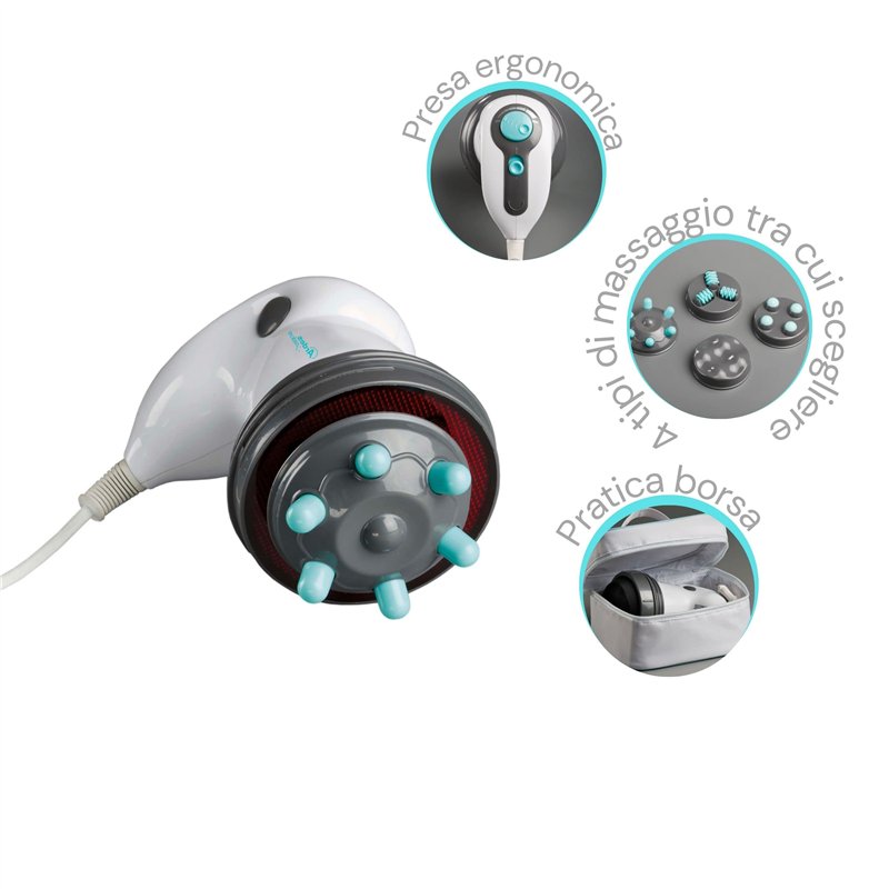 Image secondaire de ARDES - Appareil de massage professionnel anti-cellulite avec chauffage infrarouge pour le fessier et les jambes avec 4 accessoi