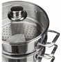 Excelsa 47121 Cuiseur Vapeur en INOX 4 pièces