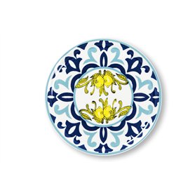 Excelsa Amalfi Lot de 6 assiettes à pizza en porcelaine