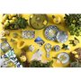 Excelsa Amalfi Lot de 6 assiettes à pizza en porcelaine