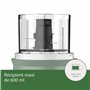 Imetec Tritapiù Hachoir Électrique, 4 Lames en Acier Inoxydable, Grand Récipient 600 ml, 18000 tr / min, Fonctionnement sous Pre
