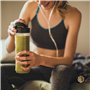Imetec Personal et Sport Blender PB 100 Mini mélangeur avec 2 bouteilles Take-Away en Tritan sans BPA, 4 lames en acier inoxydab