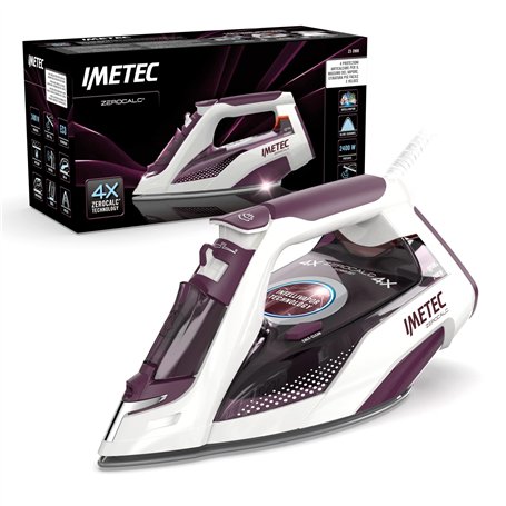 Imetec ZeroCalc Z3 3900 Fer à Repasser Vapeur - Fer à Vapeur 2400 Watts Avec Technologie Anti-Calcaire