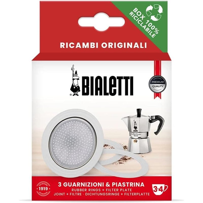 Bialetti Joint pour cafetière expresso 3 tasses 3 x joints + tamis