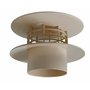 La Ventilazione ES100S-Y ES100S Extracteur Statique pour Colonne de Ventilation Sable Diamètre 100 mm