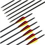 Narchery Flèche Arc Chasse 31 Pouces Flèche Carbone, Tir à l’Arc pour Entraînement et pour l’Arc Long, l’Arc Traditionnel et l’A