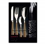 BUGATTI GGTA-023F50 Gioia Ménagère de 24 Pièces Acier INOX Tabac 22 x 8 x 30 cm