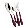 BUGATTI GGRG-023F50 Gioia Ménagère de 24 Pièces Acier INOX Rouge Grenat 22 x 8 x 30 cm