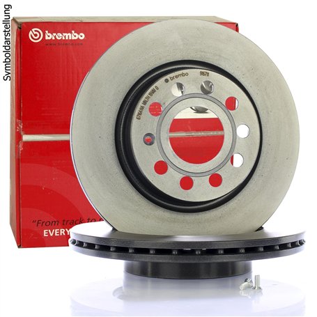Brembo 08.9163.21 - Disque de Frein Arrière avec revêtement anti-corrosion UV - Jeu de 2 disques