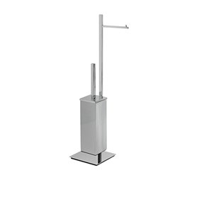 Capannoli Brosse WC avec dérouleur Nook nk176 – 35 Chrome/Acier