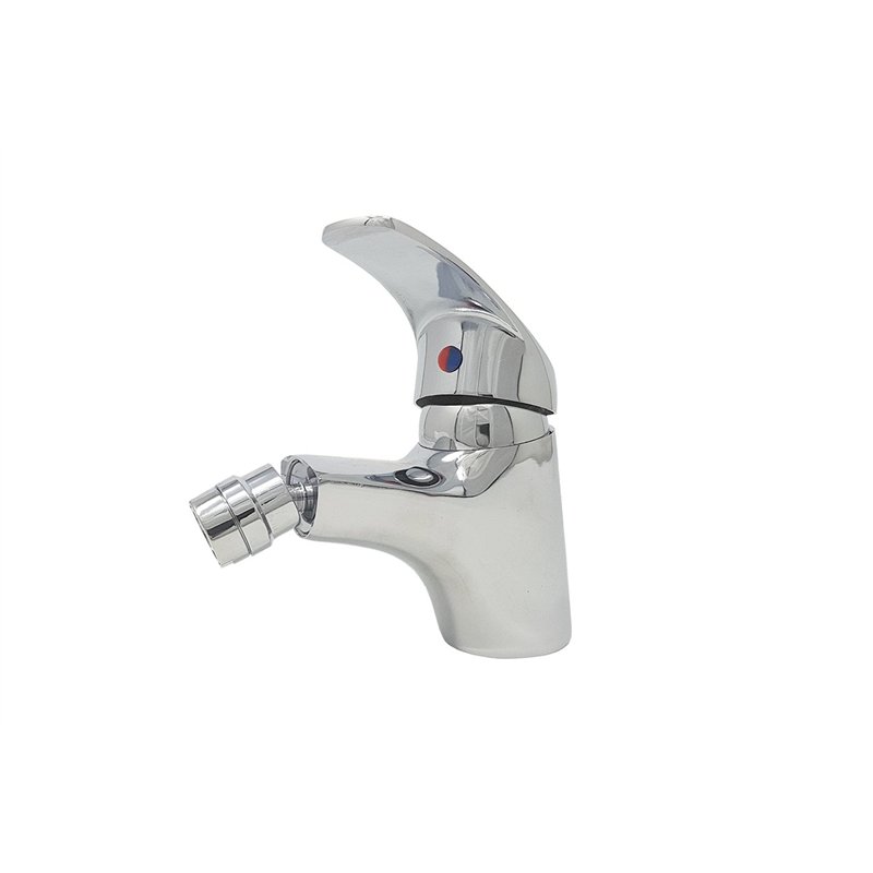 Robinet mélangeur salle de bain bidet maison tête mobile gris silver basic 8413