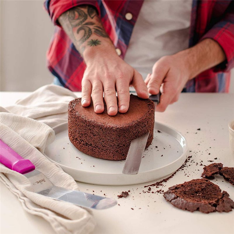 Image secondaire de Decora 0271010 Couteau À GÉNOISE 30 CM, Acier, INOX, 30 x 3 x 2 cm