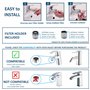 Jet dentaire SOWASH TRAVEL, Se connecte au robinet, Hydropulseur Dentaire Sans piles ni électricité, Tête Vortice avec Triple Je