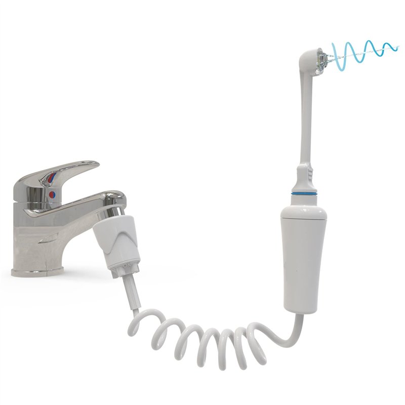 Jet dentaire SOWASH ORTHODONTIC, Se connecte au robinet, Hydropulseur Dentaire Sans Piles ni électricité, Tête Orthodontic Tripl