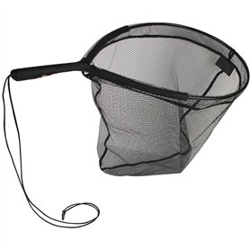 Ragot - Epuisette Rectangulaire Flottante Noire 55cm x 45cm pour Pêche en Eau Douce - Filet de Pêche pour Float Tube et Kayak