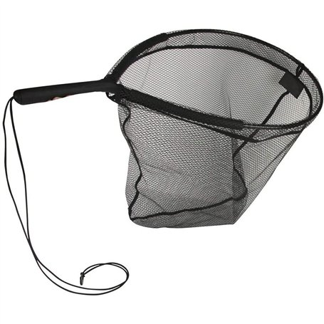 Ragot - Epuisette Rectangulaire Flottante Noire 55cm x 45cm pour Pêche en Eau Douce - Filet de Pêche pour Float Tube et Kayak