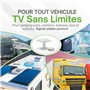 MOSCATELLI Antenne Omnidirectionnelle Terrestre TNT HD - DVB-T/T2 – Dab – 12/24/220 V – Kit Complet avec Câbles et Puissant Ampl