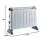 Delonghi HCM 2030 Convecteur mobile, Blanc