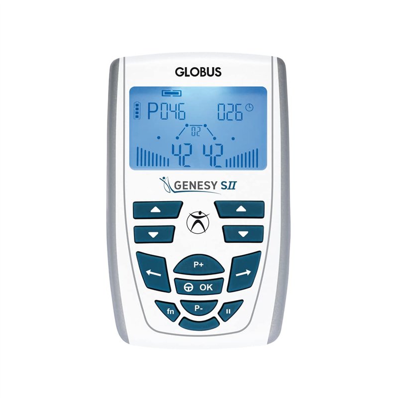 Globus | Genesy S2, électrostimulateur à 2 canaux, 60 programmes pour la physiothérapie