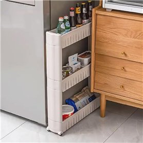 BAKAJI Étagère de Rangement Fine à 3 Niveaux