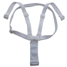 Chicco Harnais de sécurité de rechange pour chaises hautes Polly 2 en 1 et Polly Magic – Gris