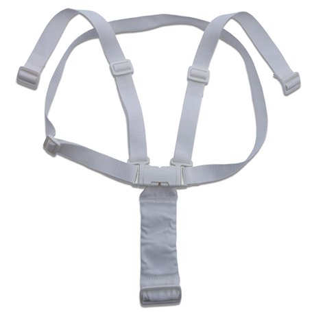 Chicco Harnais de sécurité de rechange pour chaises hautes Polly 2 en 1 et Polly Magic – Gris