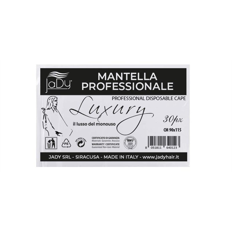 Image secondaire de JaDy - Cape Coiffeur Jetable Professionnels Pour Centres et Salons Paquet de 30 Pièces - 90x115 cm
