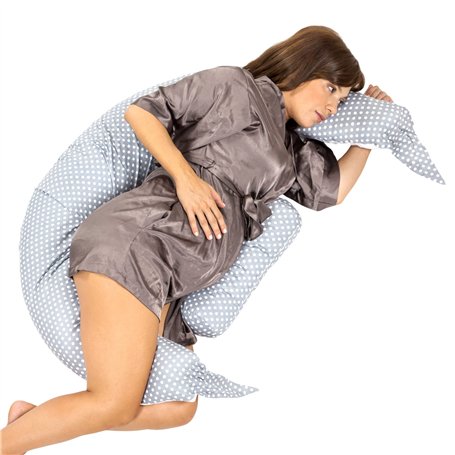 KOALA BABYCARE Coussin de Grossesse pour Dormir XXL - Coussin Allaitement Confortable Multifonctionnel - Housse Amovible 100% Co