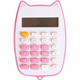 PiniceCore Mini Calculator Cat Calculatrice De Poche pour Les Étudiants De La Batterie d'alimentation Calculatrice Électronique