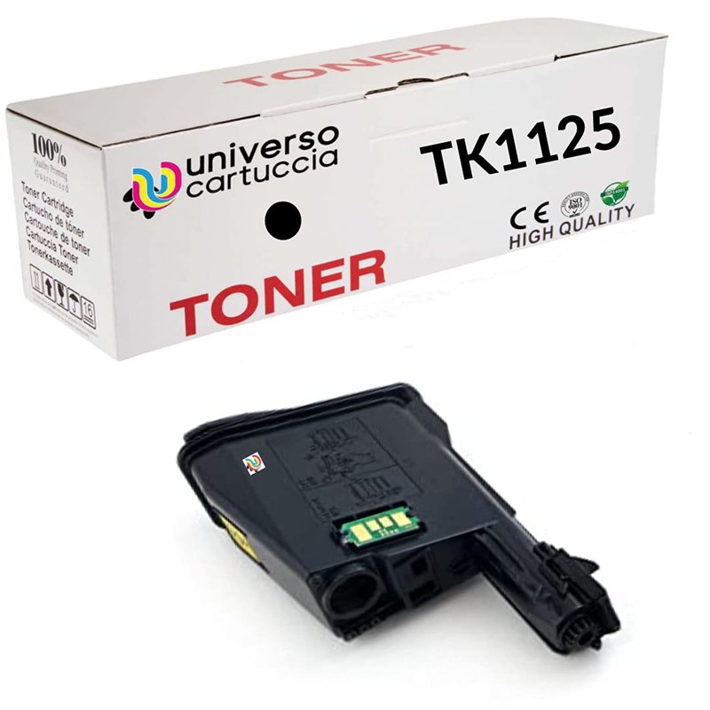 UniversoCartuccia Toner pour Kyocera TK-1125 Noir Cartouche compatible 1T02M70NL1 Compatible avec les imprimantes ECOSYS FS-1061