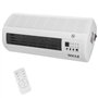 Bakaji Radiateur ventilateur céramique électrique mural avec télécommande 2 niveaux de puissance sélectionnables 1000 W/2 000 W,