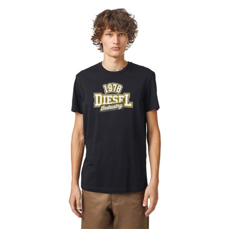 Diesel T-shirt pour homme - Imprimé 1978 - Noir