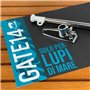 GATE14® Mât pour Drapeau de Bateau en Acier Inoxydable et Base en ABS Long. 40 cm Ø 14 mm