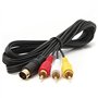 C-FUNN Câble Audio Vidéo AV s'adapte Sega Saturn A/V 1.8 M Pieds Câble De Connexion RCA