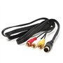 C-FUNN Câble Audio Vidéo AV s'adapte Sega Saturn A/V 1.8 M Pieds Câble De Connexion RCA