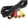 C-FUNN Câble Audio Vidéo AV s'adapte Sega Saturn A/V 1.8 M Pieds Câble De Connexion RCA