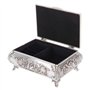 Boîte à bijoux sculptée en métal vintage, coffret de rangement de bijoux petit coffre de rangement décor victorien boîte-cadeau 