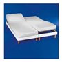 Cotton Art Drap-housse pour lit double articulé 160 (80 x 2) x 190/200 cm Blanc
