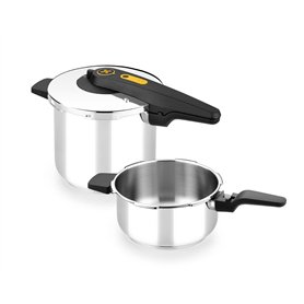 BRA Excellent | Lot de 2 Autocuiseurs Rapides 4 et 7 L