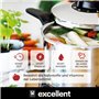 BRA Excellent | Lot de 2 Autocuiseurs Rapides 4 et 7 L, Ouverture Type Ciseaux, Acier Inoxydable 18/10, Facile à Utiliser et sûr