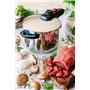 BRA Allure | Ensemble Duo d'Autocuiseurs Rapides de 4+6 Litres, Acier Inoxydable 18/10, Avec 2 Programmes de Cuisson et Système 