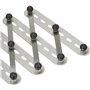 Ibili 724500 Dessous de plat éxtensible 45x20 cms, Argent