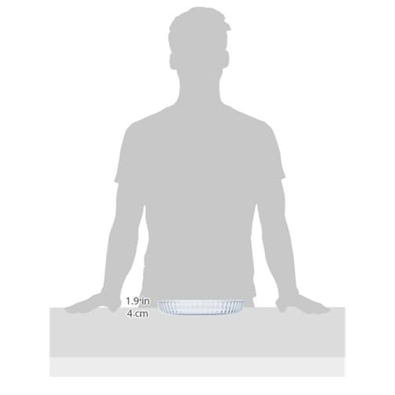 Image secondaire de Ibili 480528 Moule à Tarte Dentelé, Verre, Transparent, 28 x 3,5 cm