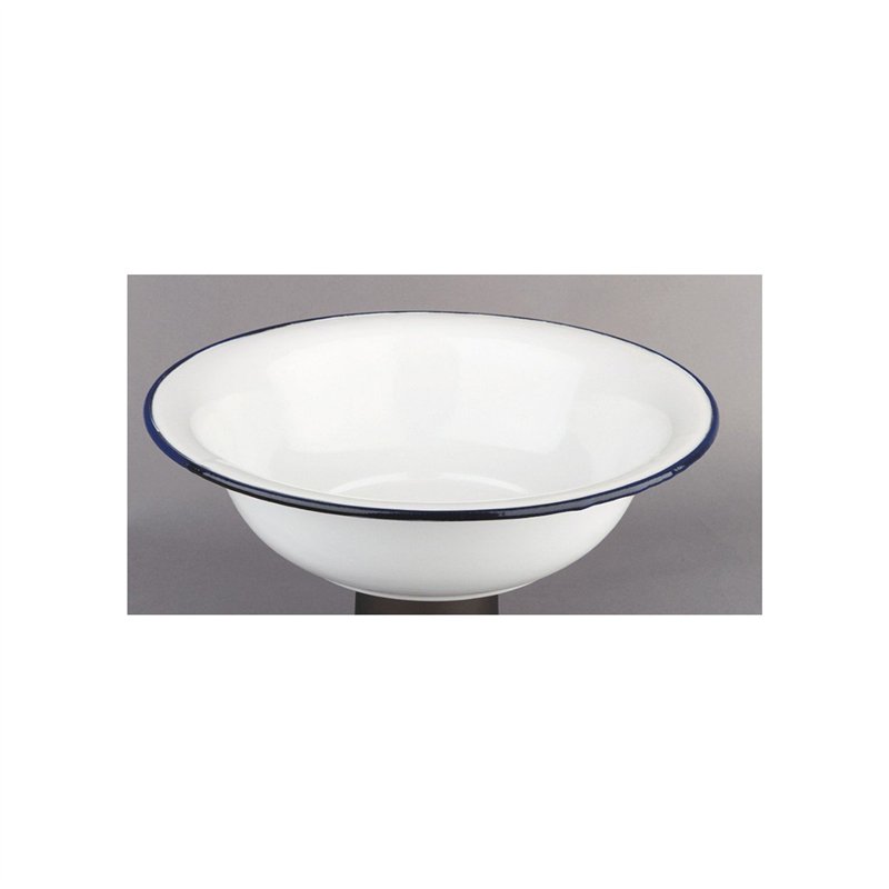 Ibili 903132 Cuvette en acier émaillé vitrifié 32 cm Blanche