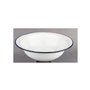 Ibili 903132 Cuvette en acier émaillé vitrifié 32 cm Blanche