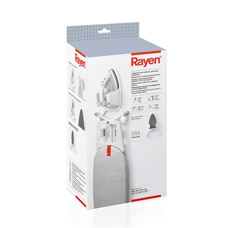 Rayen | Planche à repasser et cintre en fer | avec isolation thermique | Universel | Dimensions : 43 x 31