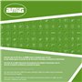 Amig - Cale ou butée de sol adhésive circulaire, transparente et décorative, bande en caoutchouc antidérapante, pour portes de p