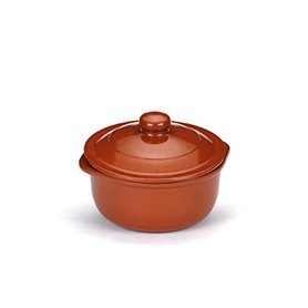RAIMUNDO SÁNCHEZ Casserole en terre cuite avec couvercle 32 cm