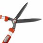 Taille-haie télescopique J449 - Manche bi-matière - Lame ondulée - Solide et très léger - Sécateur renforcé en aluminium - Convi