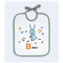 Ti TIN, Lot de 7 Bavoirs Éponge Imprimé Imperméable, 23x26cm | 73% Coton - 27% Polyester - Bavoir Bébé 6 à 12 mois - Boucle Ruba